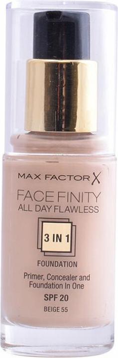 Actual product image Max Factor All Day Flawless 3in1 Fond de Teint No 55 (Beige)