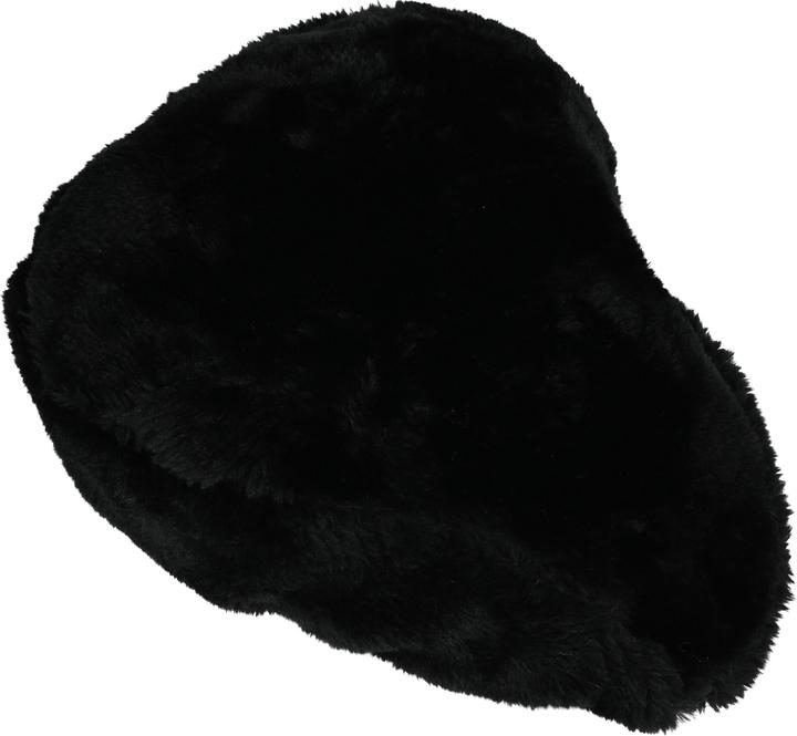 Actual product image Benson Saddle cover fur soft black