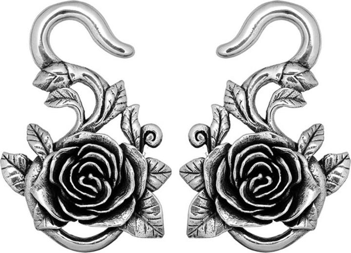 Immagine prodotto Star Piercing Gancio per orecchio in argento rosa (2 pezzi) (Ottone)