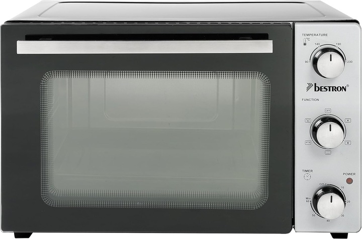 Image du produit Bestron Four gril avec tournebroche, pierre à pizza et fonction chaleur tournante