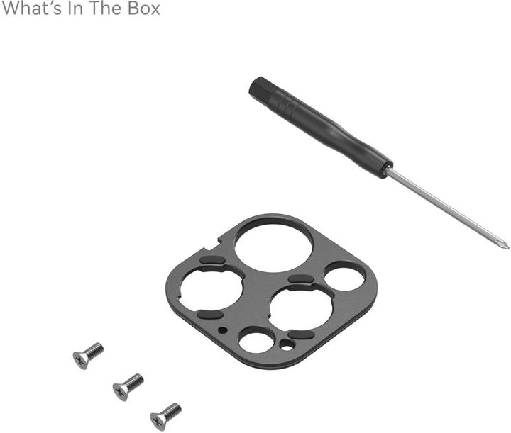 Immagine prodotto SmallRig Piastra di montaggio posteriore per obiettivo della serie T per iPhone 15 Pro Max/ 15 Pro Cage 4399