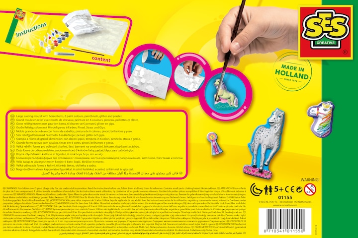 Actual product image Ses Plaster cast and painting - horses