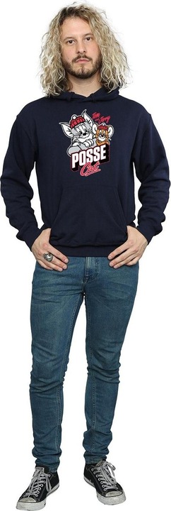 Immagine prodotto Tom & Jerry Posse Cat Felpa con Cappuccio Uomo (XL)