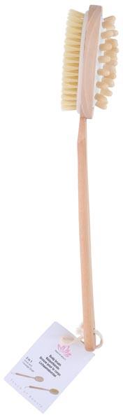 Actual product image Body brush 2 in 1