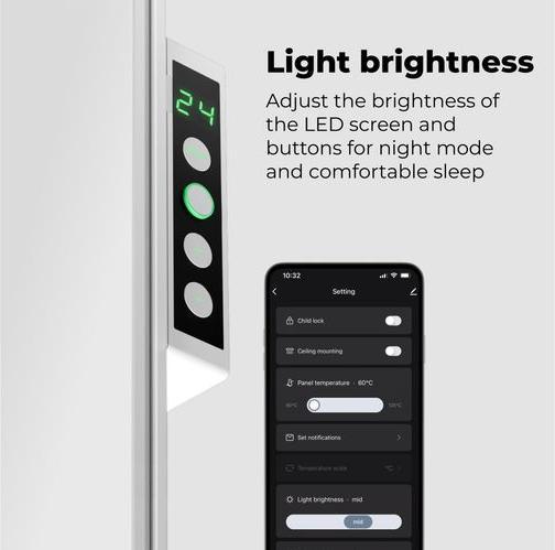 Produktbild Aeno Infrarot-Heizstrahler Premium Eco Smart LED GH5S (700 W)