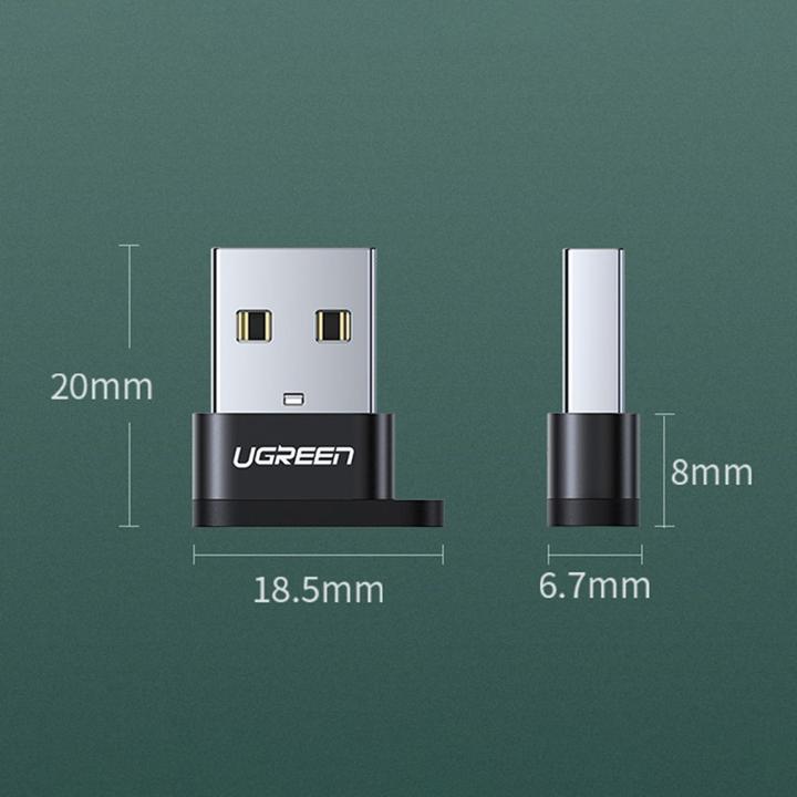 Productafbeelding Ugreen USB-C naar USB-A 2.0 bluetooth adapter (zwart) (USB 3.1, USB 2.0)