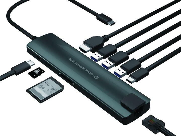 Immagine prodotto Conceptronic USB Typ-C auf HDMI/USB 3.0/ USB Typ-C (USB-C, 1 porzione)