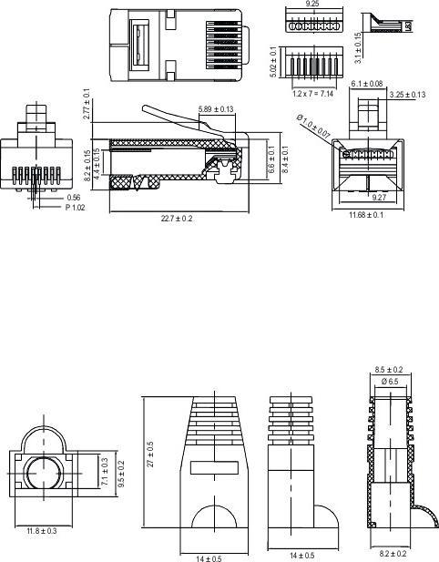 Produktbild Goobay Modularstecker RJ45 geschirmt (S/UTP, CAT5e)