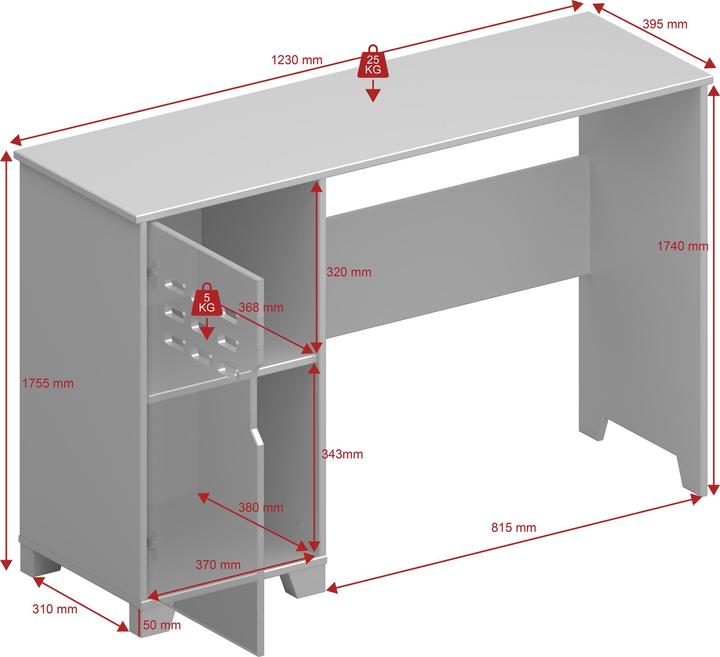 Image du produit Loft 24 Linus (120 x 40 x 76 cm)