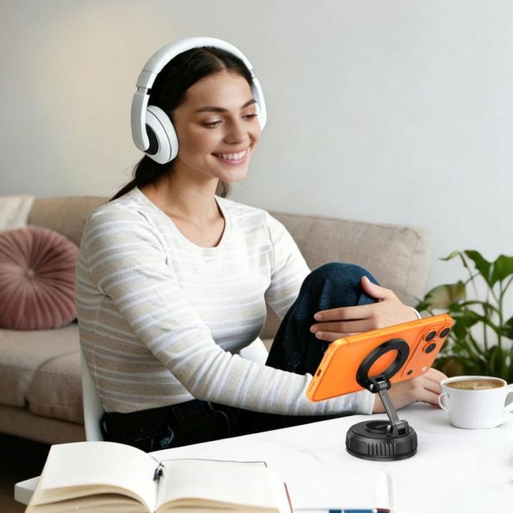 Immagine prodotto 4Kom Tech-Protect N61 Magnetische Magsafe Windschaufel- Und Armaturenbelüftung Montage Schwarz