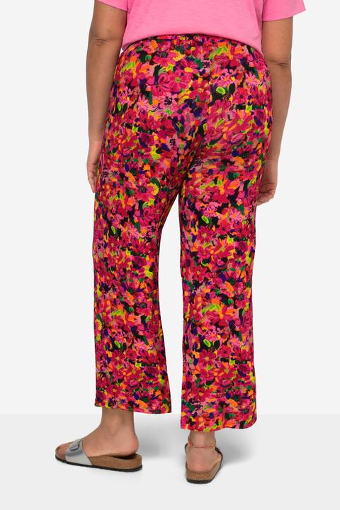 Image du produit Janet & Joyce Pantalon en jersey à jambe droite et imprimé floral all-over (44)
