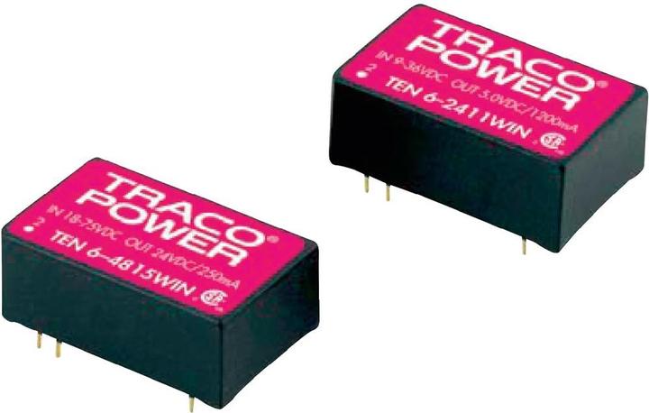 Produktbild TracoPower DC/DC-Wandler 9-36Vin +/-5Vout 0,5A 5W