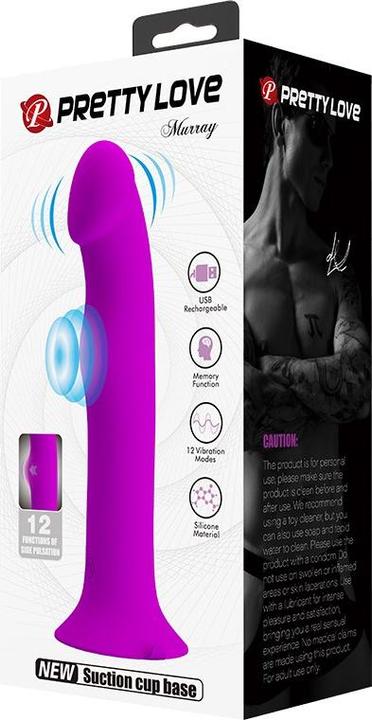 Actual product image Pretty Love Murray Vibrating Dildo 19 cm