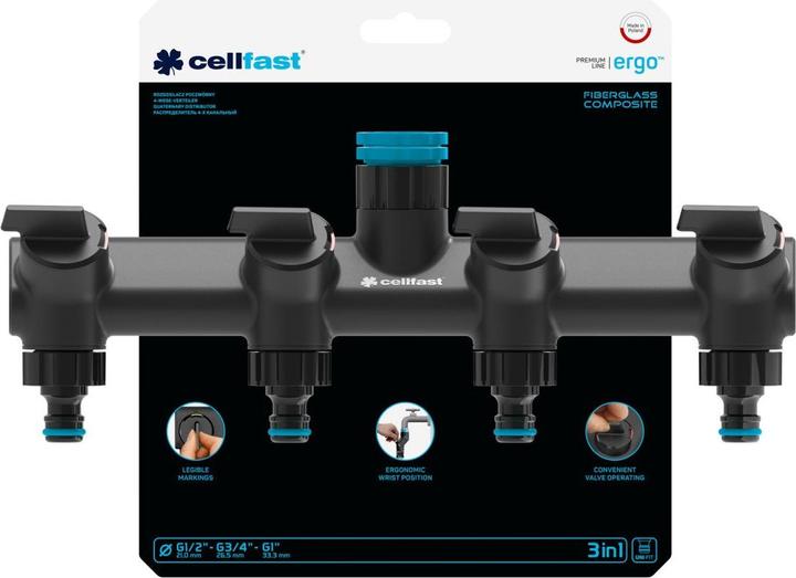 Produktbild Garden Lights - 4-WEGE-VERTEILER - ERGO (4 Wege Verteiler, 12.70 mm)