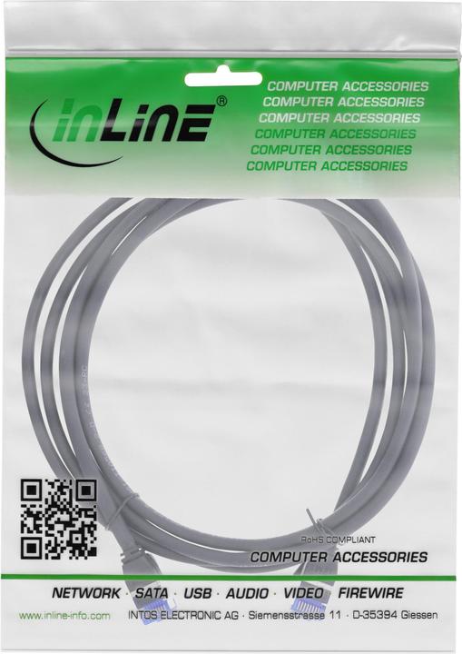 Produktbild InLine Patchkabel Slim (S/FTP, CAT6a, 1 m)
