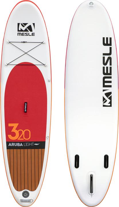 Actual product image Mesle Stand Up Paddle Board Package Aruba 6.0 Light 10'6 with Bag, Pump, Paddle, Leash (10'6")