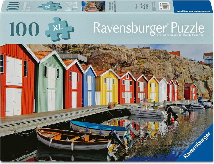 Ravensburger Cabanes de bateaux colorées en Suède (100 pièces)