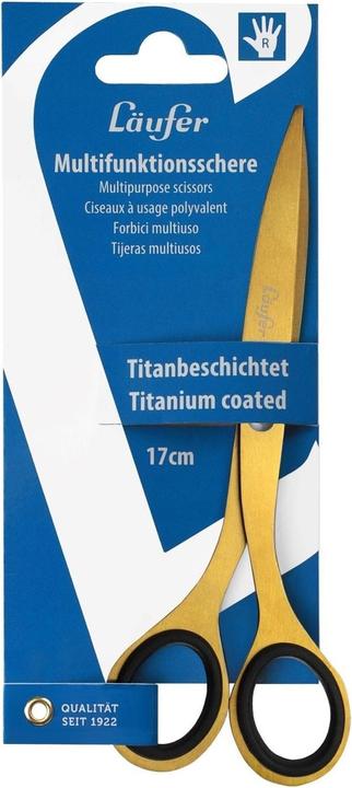 Immagine prodotto Läufer Forbici universali L "ufer Design, lunghezza: 170 mm, oro (17 cm)