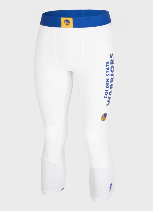 Produktbild Tarmak Damen/Herren Basketball Funktionshose 3/4-Tights NBA Golden Warriors - 500 weiss (W30/L33)