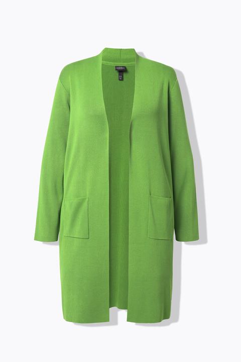 Produktbild Ulla Popken Strickjacke, lange, offene Form, weicher Feinstrick (58)