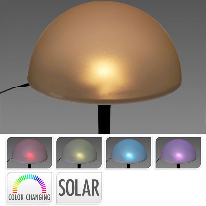 Produktbild ProGarden Stilvolle Solar-Leuchten im 5er-Set mit Farbwechsel und warmweissem LED-Licht - LED Solarlampen