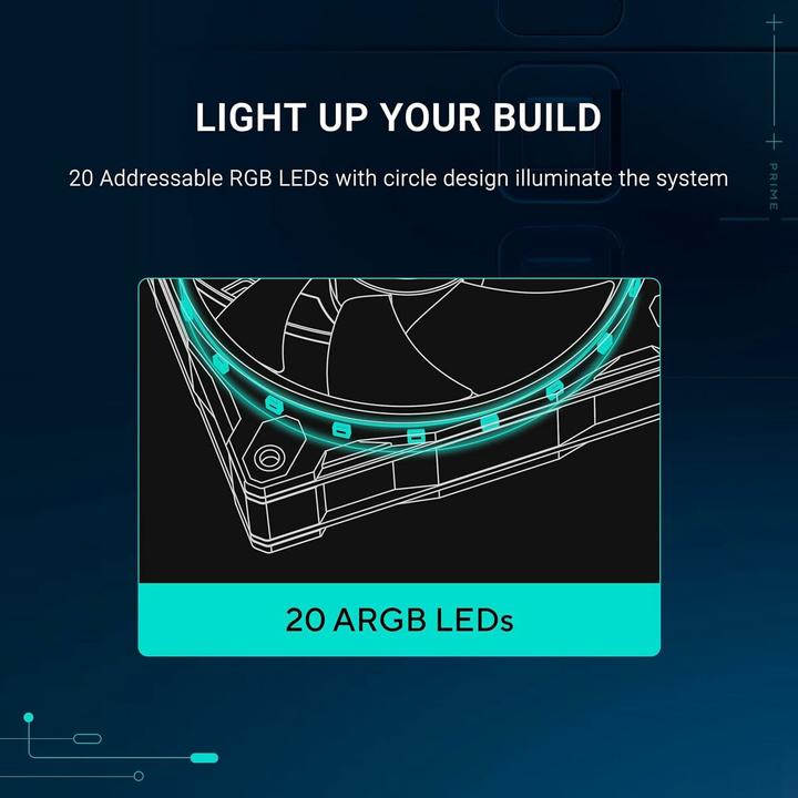 Productafbeelding ASUS Prime Mr120 Fan Argb White (120 mm, 1 x)