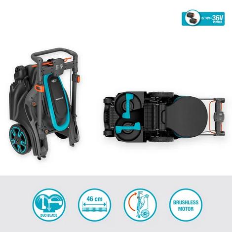Actual product image Gardena PowerMax Duo 46/36V P4A Ready-To-Use-Set 1 (Rechargeable battery operated)