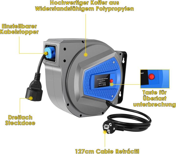 Actual product image Himimi Automatic Cable Reel (15 m)