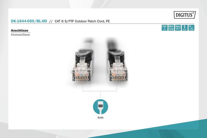 Produktbild Digitus Outdoor-Patchkabel (S/FTP, CAT6, 5 m)