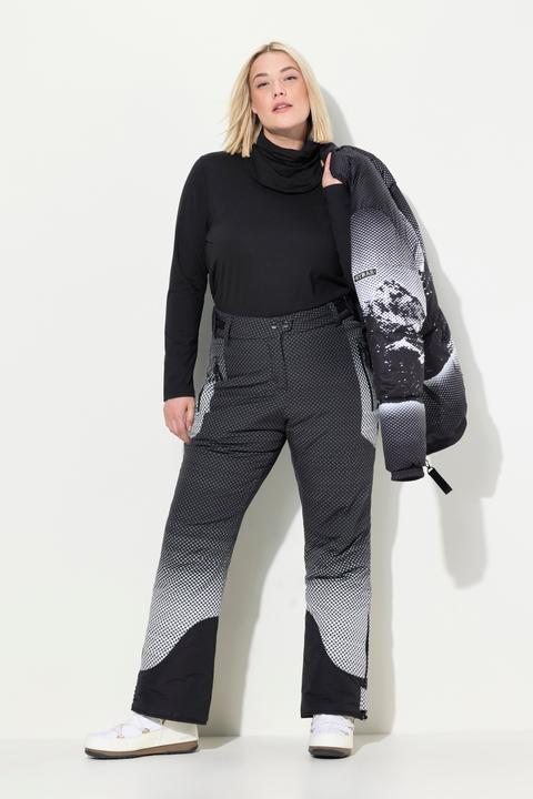 Immagine prodotto Ulla Popken Pantaloni impermeabili da sci con pallini, linguetta con chiusura a strappo e paraneve (60)