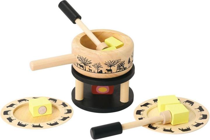 Spielba Fondue Set mit Teller und Gabel