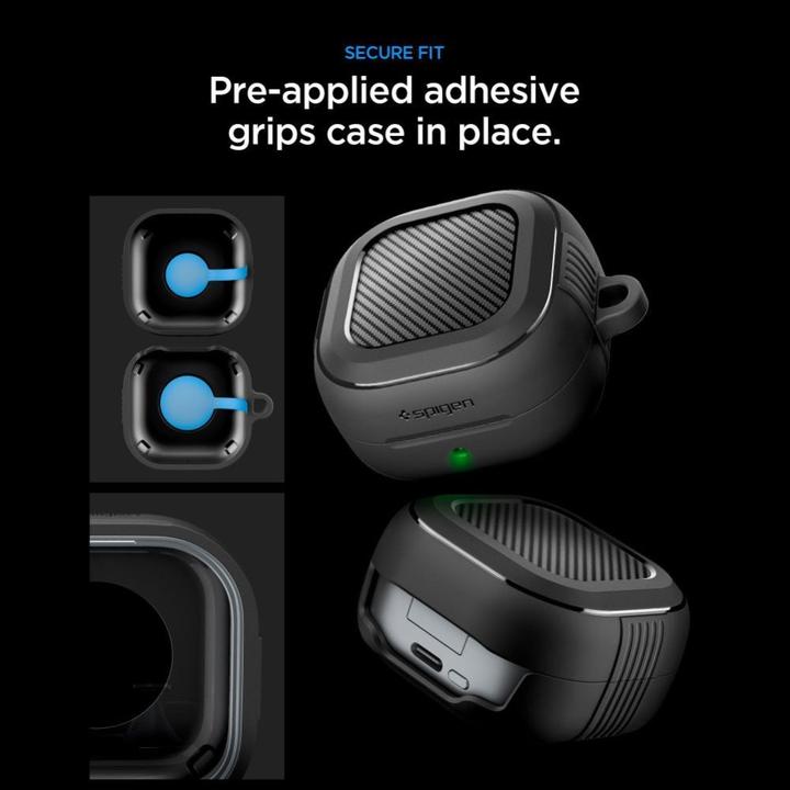 Image du produit Spigen - Rugged Armor (ACS11200) - Samsung Galaxy Buds 4 / Buds 4 Pro - Matte Black