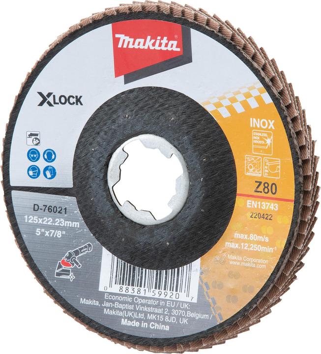 Actual product image Makita Flap disc 125mm (Z80)