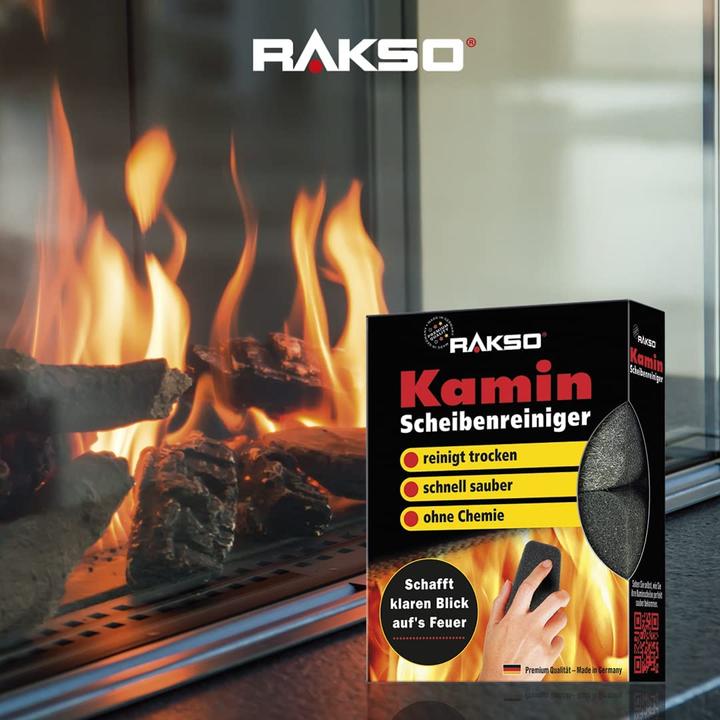 Produktbild Rakso Kaminscheibenreiniger 8x2 Stk