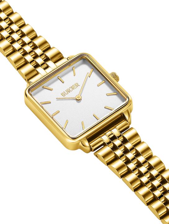 Actual product image Burker Watches Uhr Chloe Gold White Limited Edition (Analogue wristwatch, 28 mm)