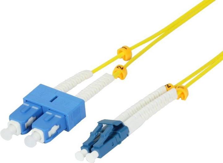 Productafbeelding Synergy 21 Kabel FO patch 1,0m LC-SC, 9/125um,OS2, AD=2mm, flexibele knikontlasting *Synergy21* (CAT6, 1 m)