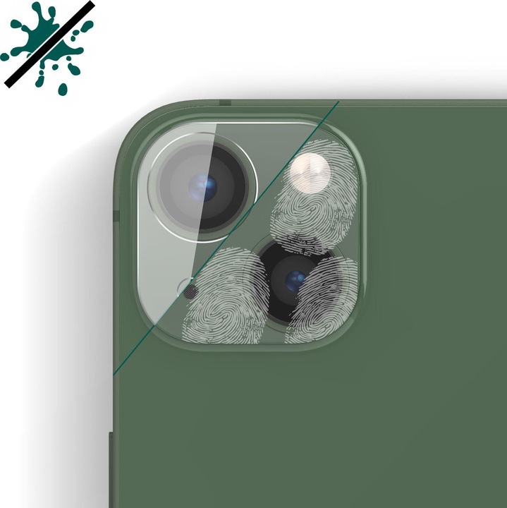 Actual product image Bigben Connected Rear camera film, camera glass, 9H+ hardness (1 Piece, Apple iPhone 13)