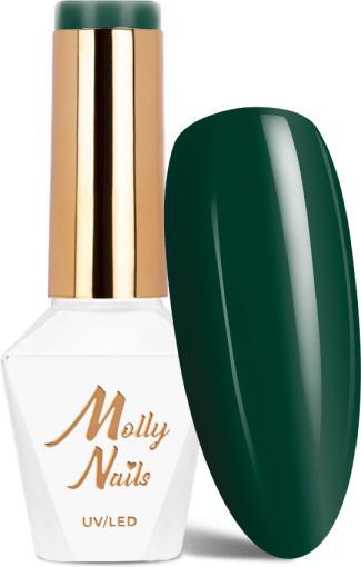 Immagine prodotto Molly Nails Gellack Dark Green UV/LED (Verde Scuro, Smalto per unghie effetto gel)