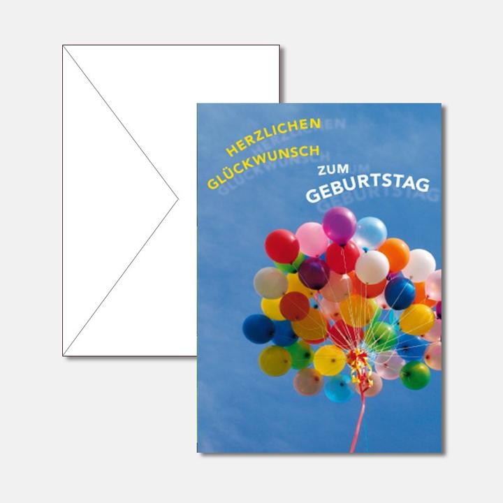 Actual product image Birthday card - colorful balloons (1 pcs.)