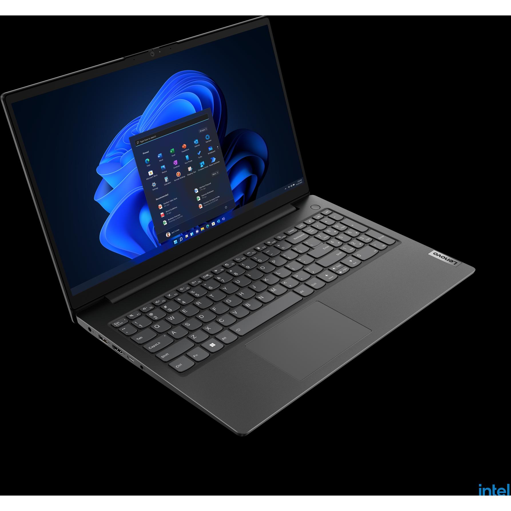 Thumbnail - Lenovo V15 Gen 4 (15.60", Intel Core i3-1315U, 8 GB, 256 GB, DE), Notebook, Schwarz