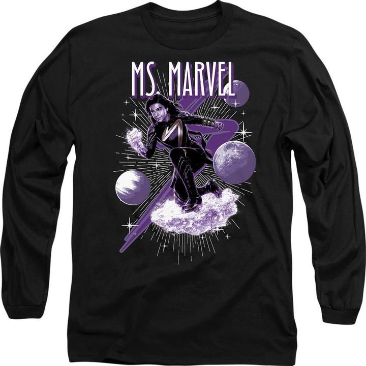 Actual product image The Marvels Unisex Adult Cosmic Ms Marvel T-Shirt (L)