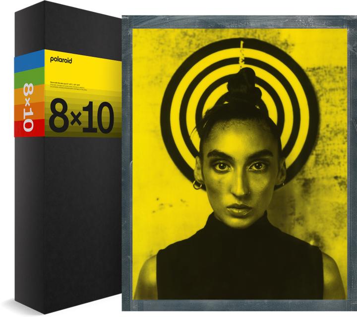 Actual product image Polaroid 8x10 Duochrome Film Black & Yellow