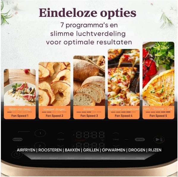 Produktbild Cosori CAF-DC121-ADER Doppel-Heissluftfritteuse