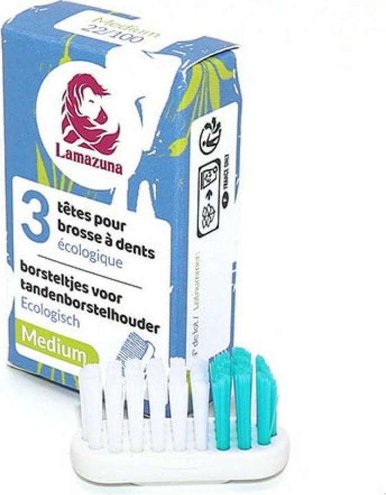 Immagine prodotto Lamazuna 3 testine per spazzolino medio - (Morbido, 3 x)