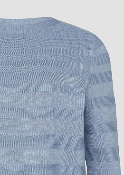 Produktbild s.Oliver Strickpullover Gestreifter Feinstrickpullover aus Viskosemix (42)