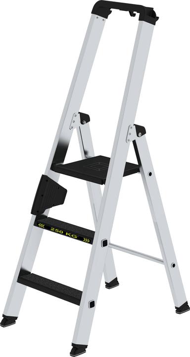 Produktbild Munk Stufen-Stehleiter 250 kg einseitig begehbar mit clip-step R13 3 Stufen (Stehleiter)