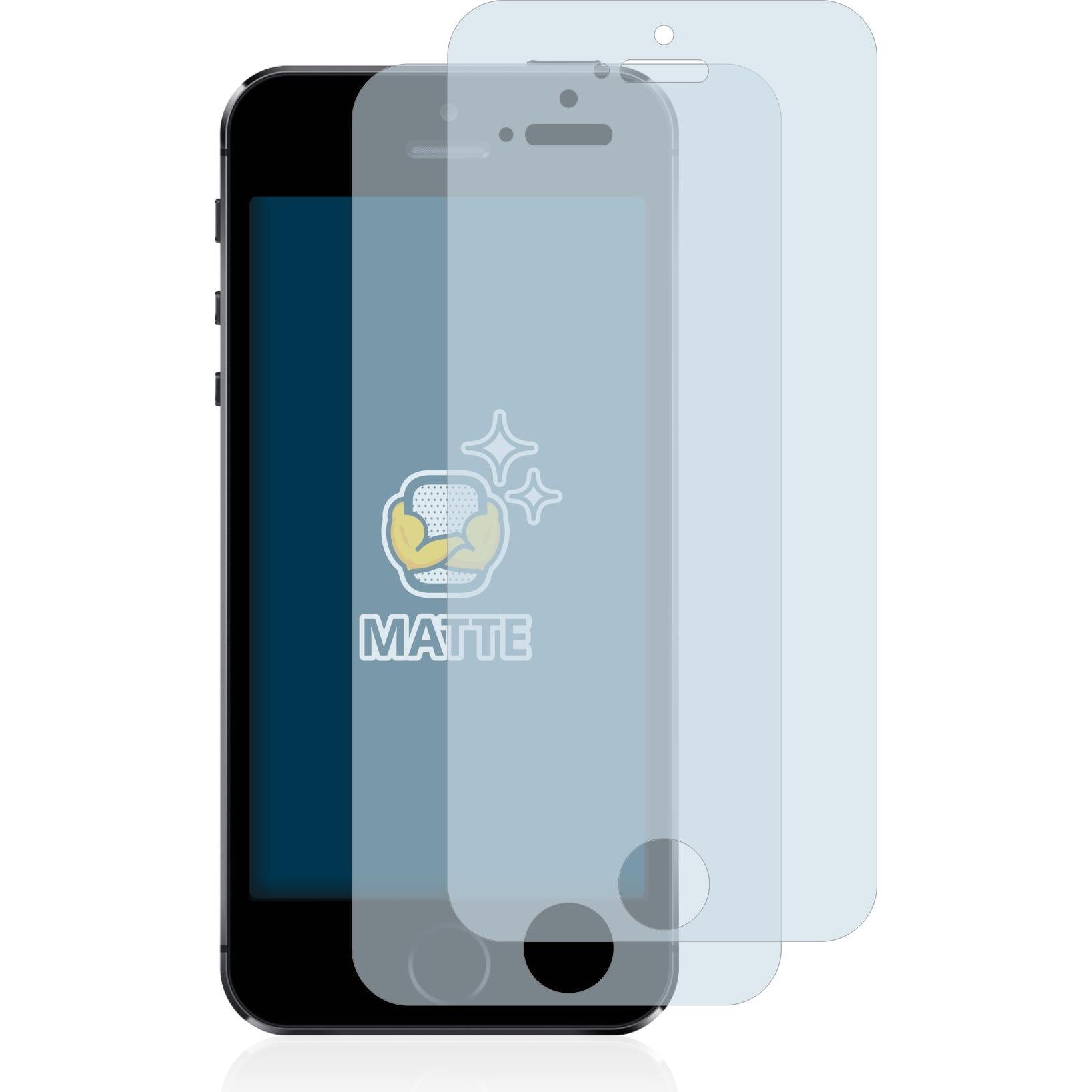Thumbnail - BROTECT Entspiegelungs-Schutzfolie Displayschutz Matt (2 Stück, Apple iPhone 5s), Smartphone Schutzfolie, Grau
