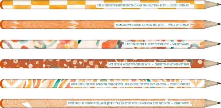 Produktbild Bleistift-Set mit Sprüchen - All about orange (1 x)