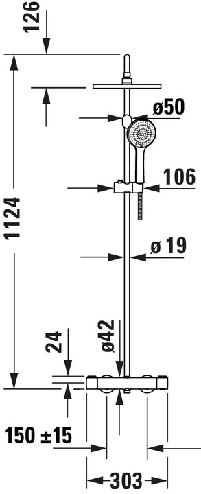 Image du produit Duravit Système de douche Shower Systems