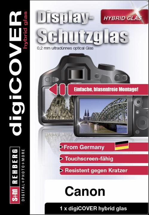 digiCOVER Hybrid Glas Display Schutz Canon EOS R (Displayschutz, Canon EOS R)